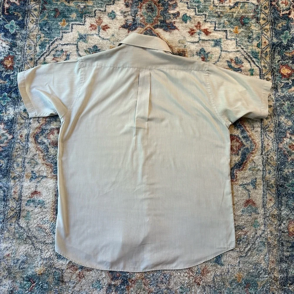 Vintage Protocol Pinstriped Button-up Shirt Large - Picture 2 of 4